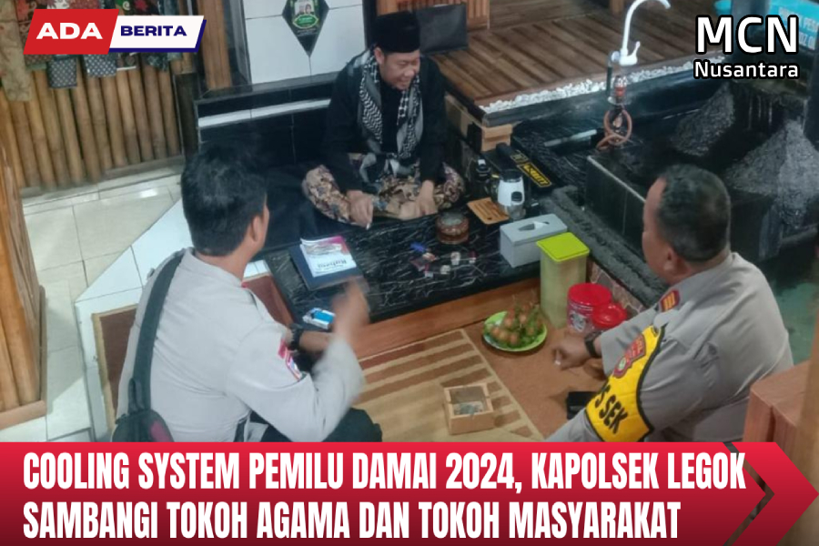 Cooling System Pemilu Damai Kapolsek Legok Sambangi Tokoh Agama